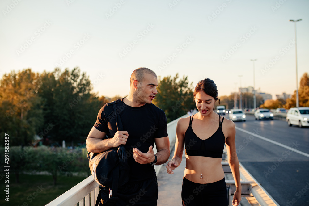 Fototapeta premium Motivating training