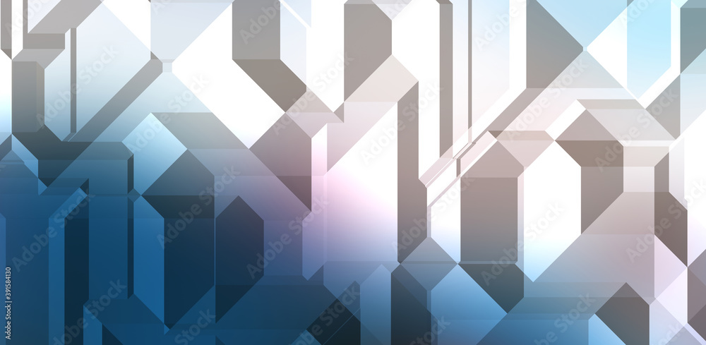 Obraz premium Polygonal background. Colorful wallpaper with geometric design. Digital 3d illustration.