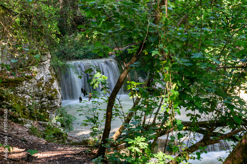 pisciarelle waterfall in the city of terni