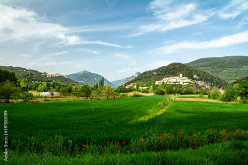 LANDSCAPE WITH CASTEL DI LAGO ARRONE