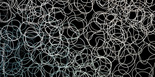 Dark gray vector background with random forms.