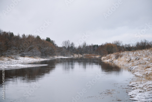 River by the late autumn