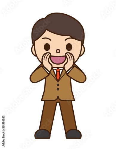 大声 スーツ 男性