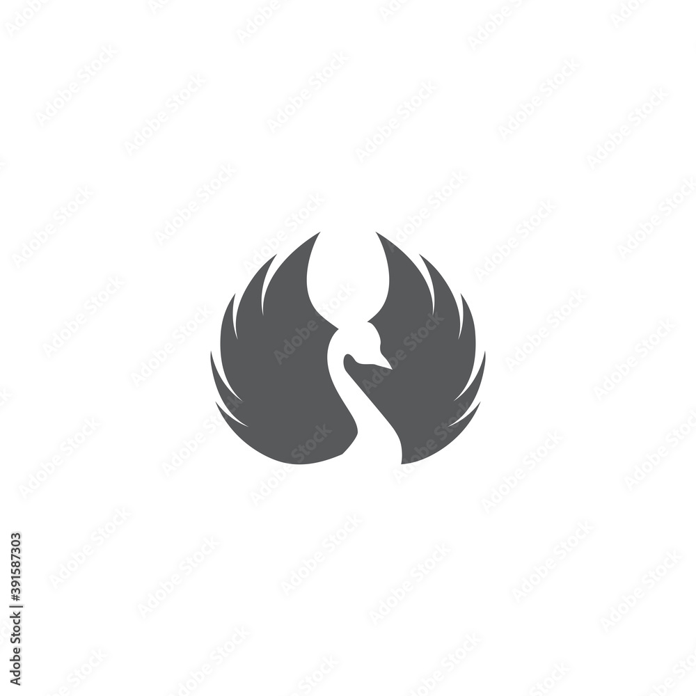 goose icon. flat illustration isolated sign symbol goose icon. flat illustration isolated sign symbol