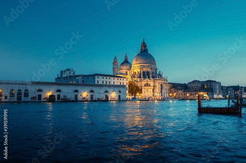 Basilica Santa Maria della Salute in sunset time, Venice, Italy © Iakov Kalinin