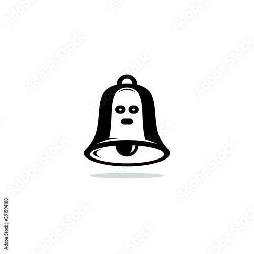 Bell and Ghost logo or icon design