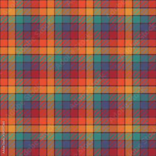 Plaid Seamless Pattern - Colorful plaid repeating pattern design