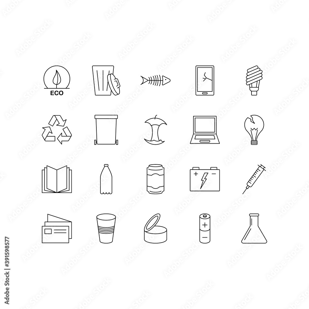 Fototapeta premium icons set