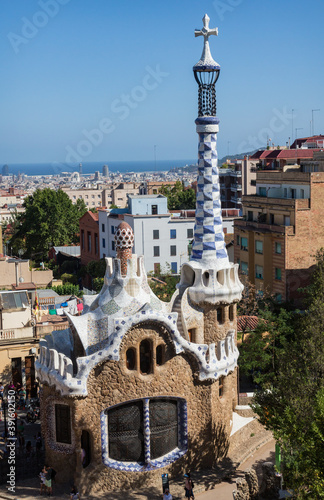View across Barcelona from Parc Guell