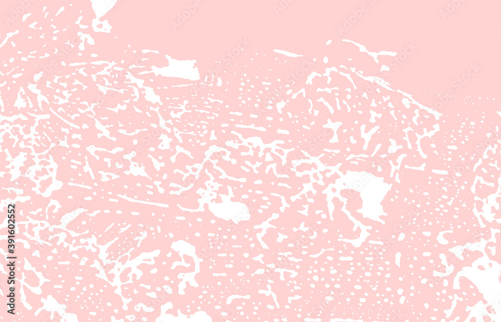 Grunge texture. Distress pink rough trace. Grand b