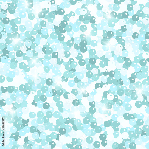 Glitter seamless texture. Admirable mint particles
