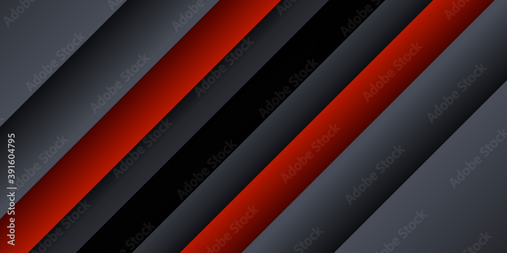 Black red abstract background with 3D overlap layers. Vector illustration design for presentation, banner, cover, web, flyer, card, poster, wallpaper, texture, slide, magazine Black red abstract background with 3D overlap layers. Vector illustration design for presentation, banner, cover, web, flyer, card, poster, wallpaper, texture, slide, magazine