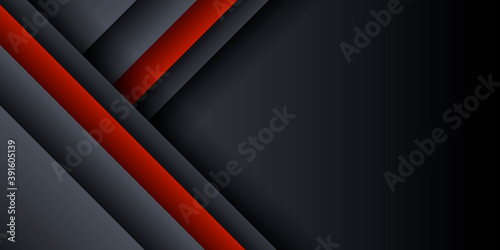 Black red grey abstract metallic presentation background. Vector illustration design for presentation, banner, cover, web, flyer, card, poster, wallpaper, texture, slide, magazine
