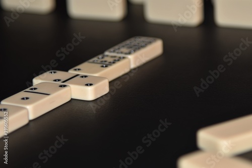 dominoes in a row