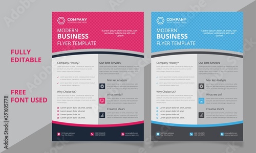  Corporate Business Flyer Template, Digital marketing agency flyer template