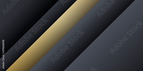 Gold black grey abstract presentation background