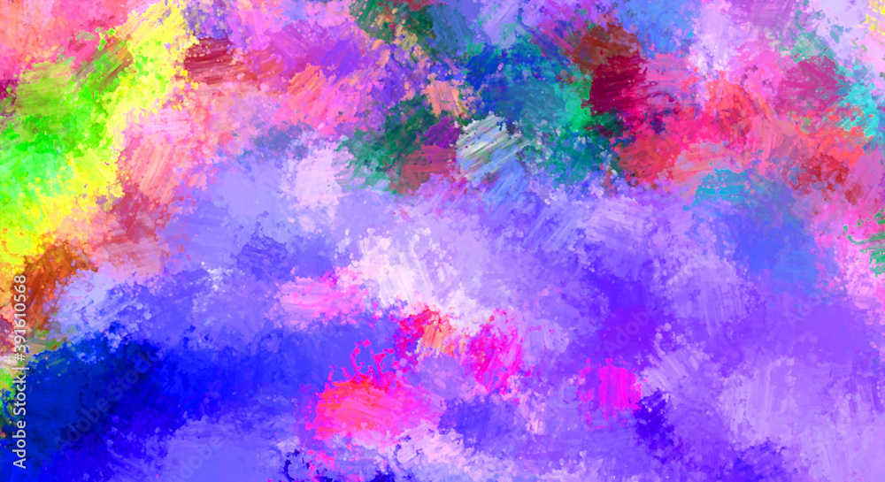 Brushed Painted Abstract Background. Brush stroked painting. Strokes of paint. 2D Illustration.