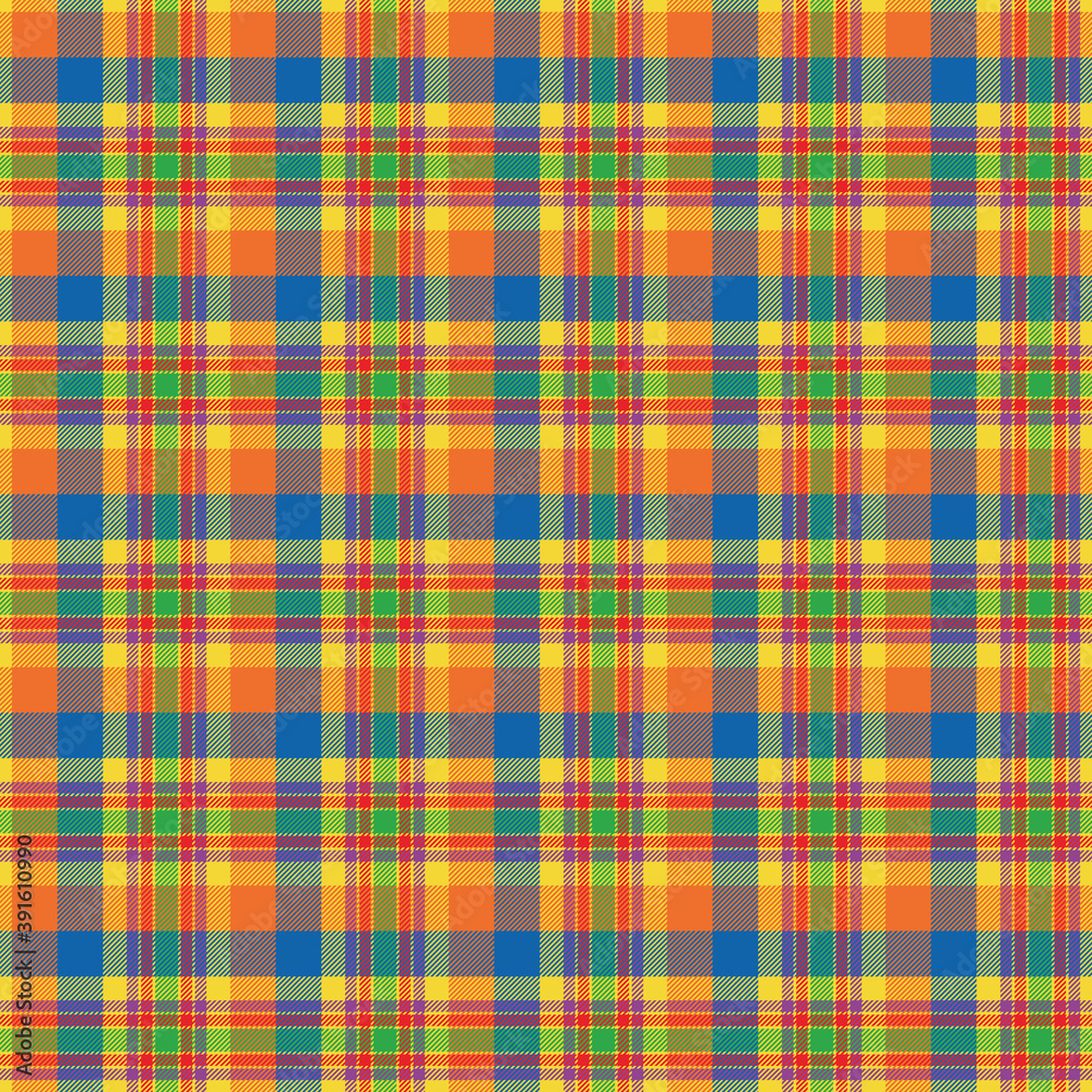 Plaid Seamless Pattern - Colorful plaid repeating pattern design Plaid Seamless Pattern - Colorful plaid repeating pattern design