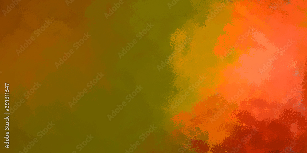 Painted artistic creation. Brushed vibrant wallpaper. Unique and creative illustration. Abstract background of colorful brush strokes.