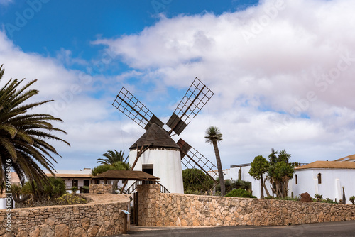 Traditional building converted into a Majorero cheese museum, in Antigua in the inner part of Fuerteventura Island.