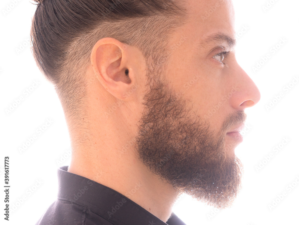 Obraz premium A portrait on a white background