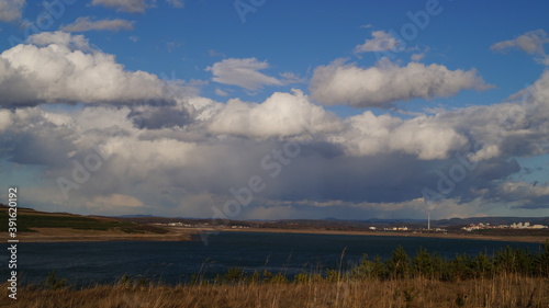 clouds over the river