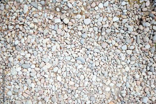 full frame abstract gravel background from small to big gradient