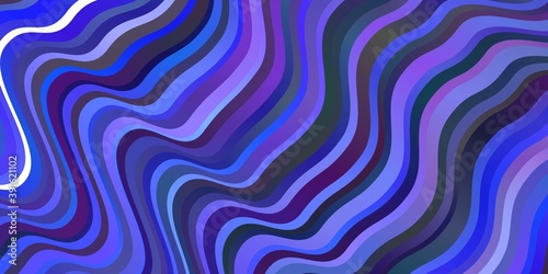 Light Purple vector pattern with curves.