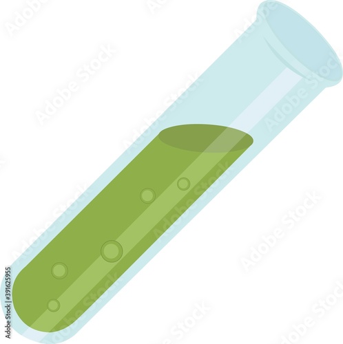 Vector emoticon illustration of a test tube