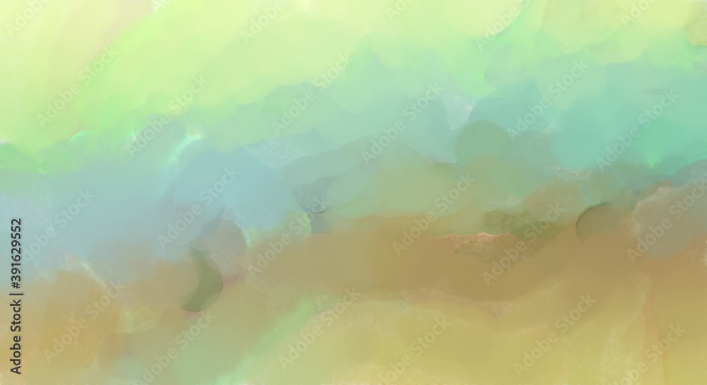 Fototapeta premium Crazy watercolor random pattern. Creative abstraction. Modern art painting. 2d illustration. Digital texture wallpaper. Artistic watercolored backdrop material.