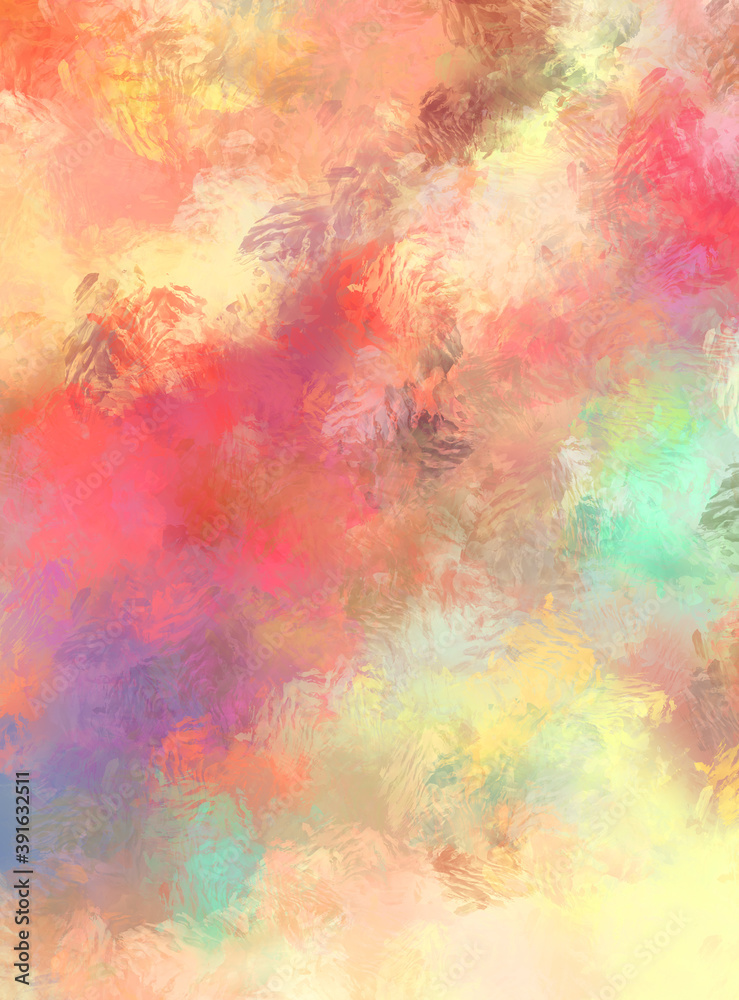 Artistic vibrant and colorful wallpaper.Brushed Painted Abstract Background. Brush stroked painting.