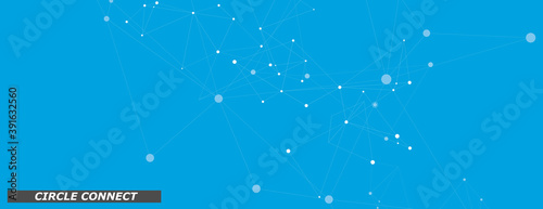 Global network connections with points lines. Vector connections