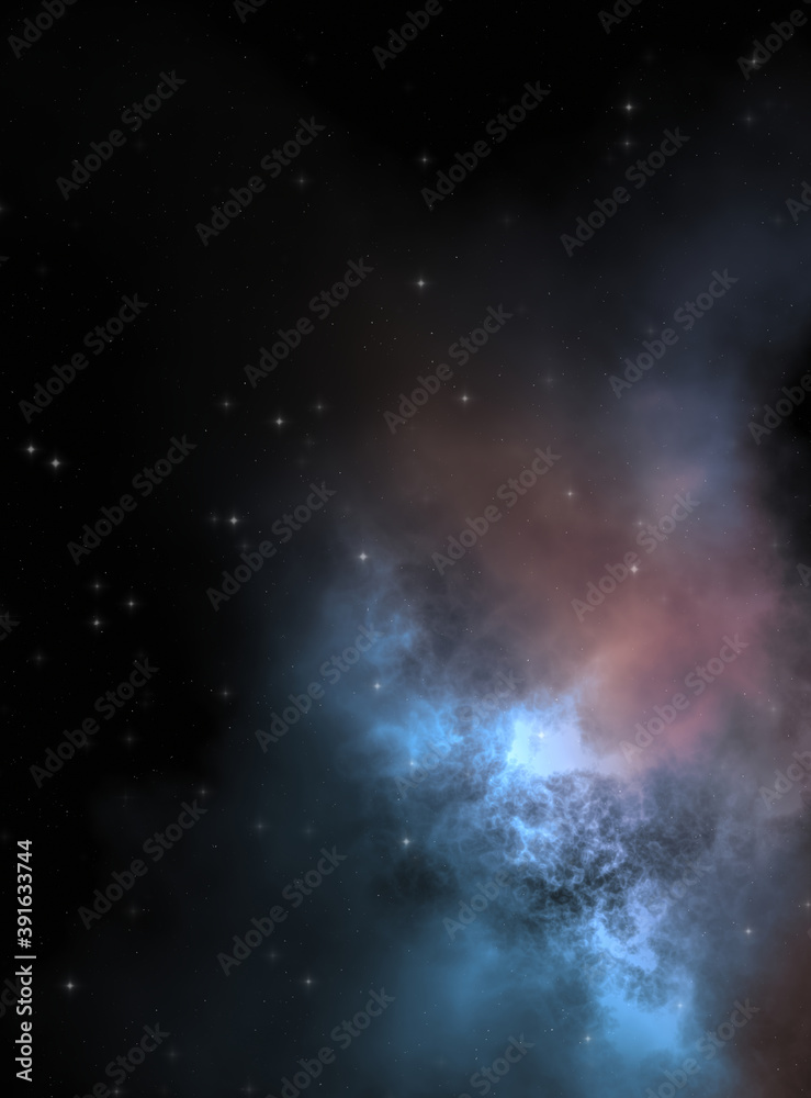 Star field in galaxy space with colorful nebula. Sci fi background of deep space. Ethereal wallpaper. Star field in galaxy space with colorful nebula. Sci fi background of deep space. Ethereal wallpaper.