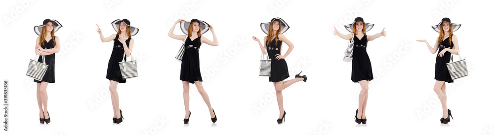 Woman with bag in fashion concept Woman with bag in fashion concept