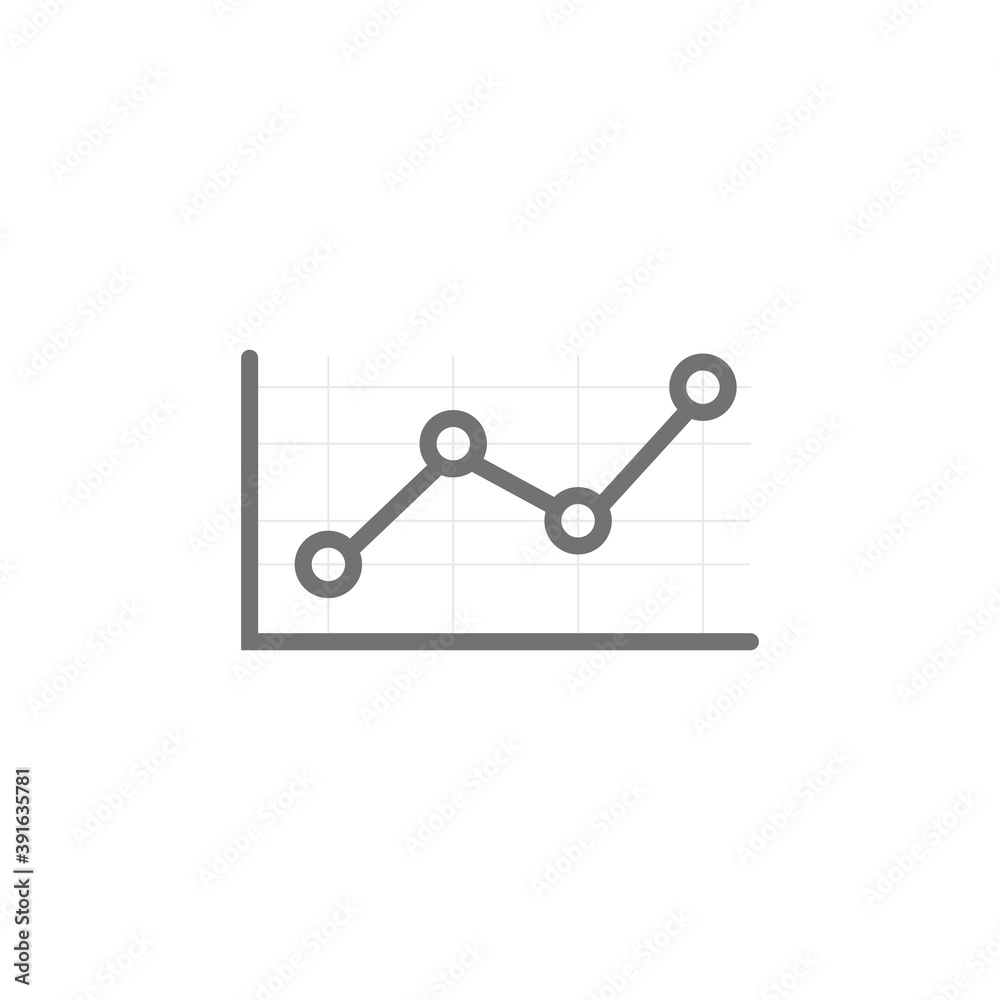 Vector increasing Business graph and chart, growth linear chart. Stock vector illustration isolated on white background. Vector increasing Business graph and chart, growth linear chart. Stock vector illustration isolated on white background.