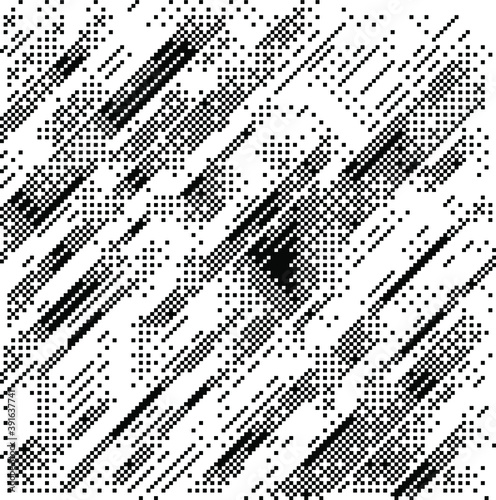 Simplex pixel noise seamless vector pattern. Conceptual illustration of steganography.