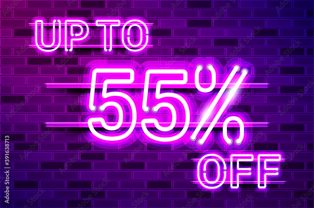 UP TO 55 percent OFF glowing purple neon lamp sign