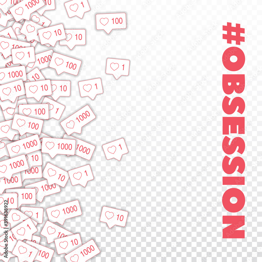 Social media icons. Social media obsession concept Social media icons. Social media obsession concept