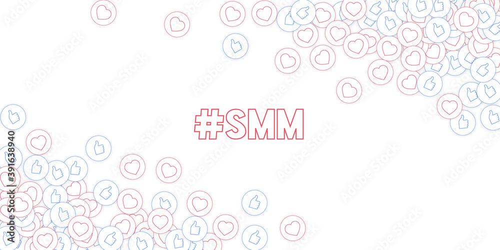 Social media icons. Social media marketing concept