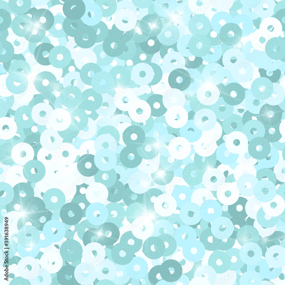 Glitter seamless texture. Admirable mint particles Glitter seamless texture. Admirable mint particles