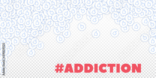 Social media icons. Transparent grid concept. Fall