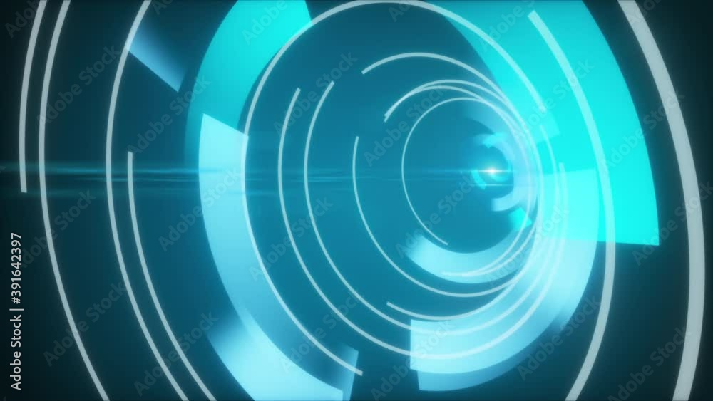 3d rendering of Head-up Display elements for screensaver. Computer generated digital futuristic HUD for tech interfaces. Web background