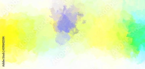 Watercolor painted background. Abstract Illustration wallpaper. Brush stroked painting. 2D Illustration.