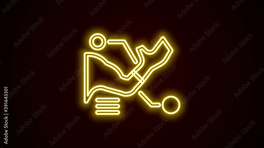 Glowing neon line Prosthesis hand icon isolated on black background. Futuristic concept of bionic arm, robotic mechanical hand. 4K Video motion graphic animation Glowing neon line Prosthesis hand icon isolated on black background. Futuristic concept of bionic arm, robotic mechanical hand. 4K Video motion graphic animation