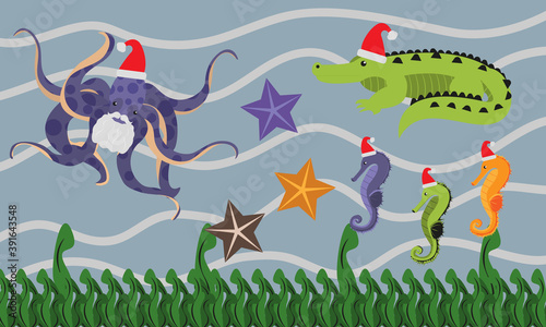 Aquatic Animals Christmas