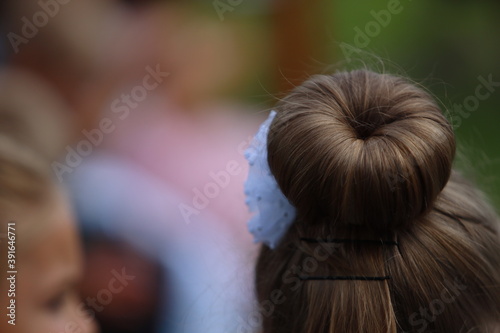 girl with a flower in hair