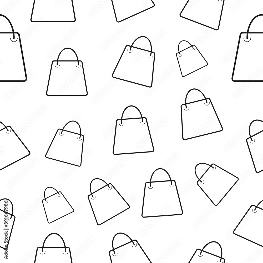 Pattern with shopping bag, vector illustration Pattern with shopping bag, vector illustration