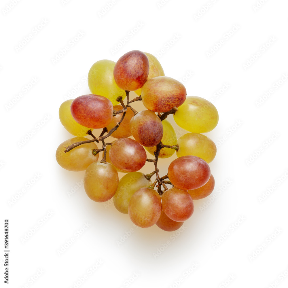 Isolated grapes on white background for scene creator