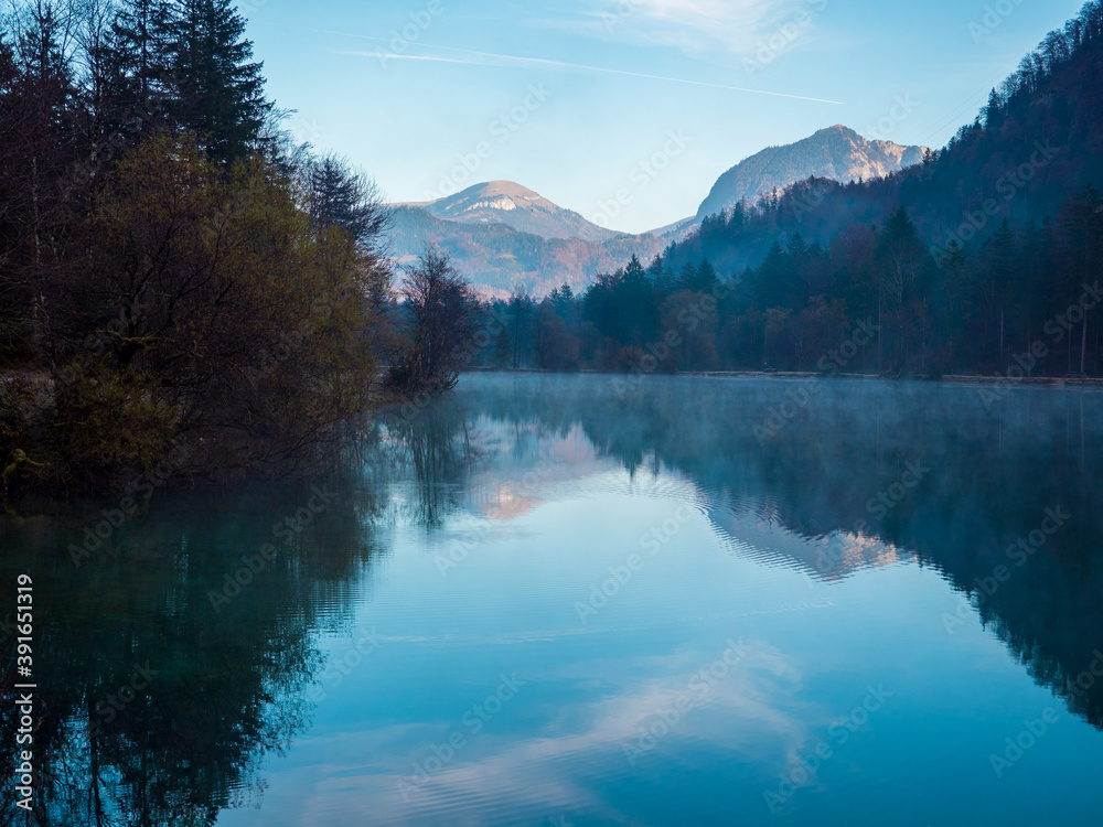 Bluntautal, Salzburger Land, Österreich, an einem Herbstmorgen