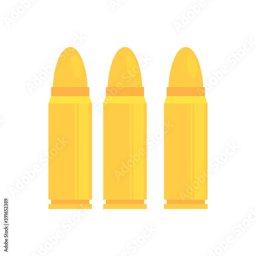 Isolated bullets gun medieval war icon- Vector